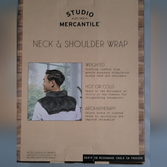 New Neck and shoulder weighted wrap. Heated or cold. - Picture 2 of 3